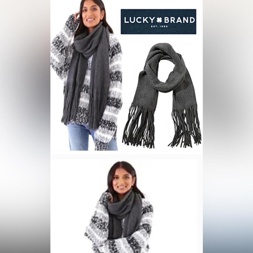 ⭐️2 for $20⭐️ Lucky Brand long fringed scarf